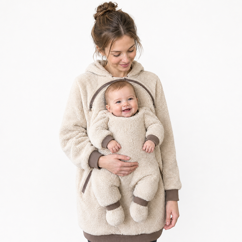 Pookie Hoodie — babywearing sherpa hoodie