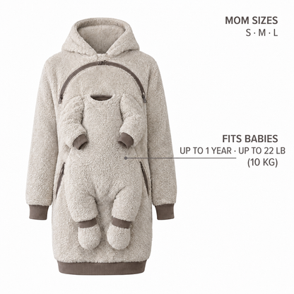 Pookie Hoodie — babywearing sherpa hoodie